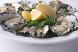 oysters on the half shell